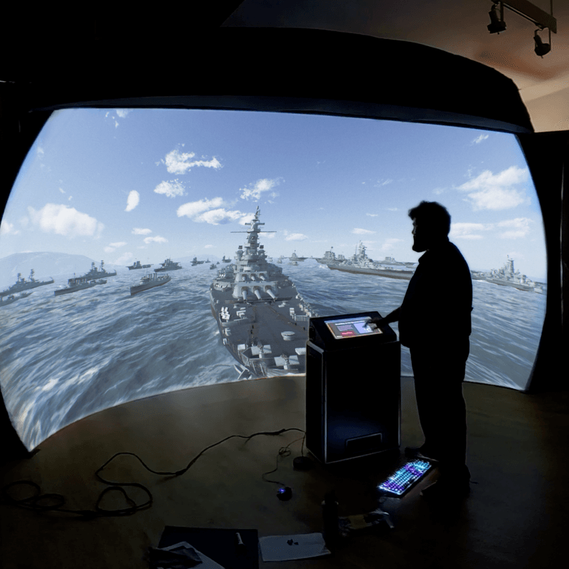 a large immersive projection theater