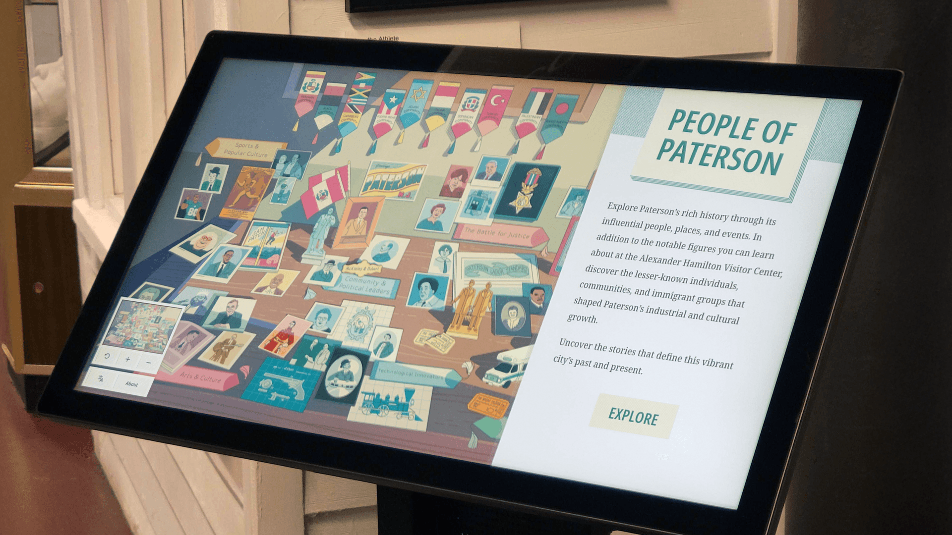 a closeup of a touchscreen display